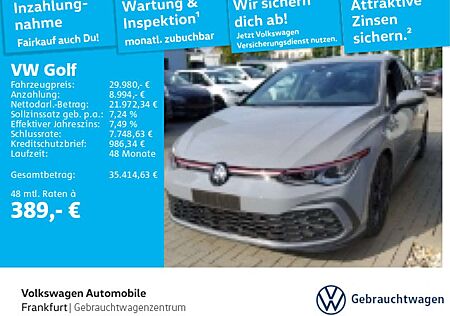 VW Golf GTI Volkswagen Golf VIII 2.0 TSI DSG GTI Navi IQ.Light DAB+ Fro