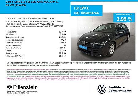 VW Golf Volkswagen 8 LIFE 1.5 TSI LED AHK ACC APP-C.