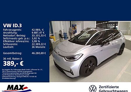VW ID.3 Volkswagen GTX +IQ.LIGHT+ACC+PANO+HUD+NAVI+KAMERA+H&K+