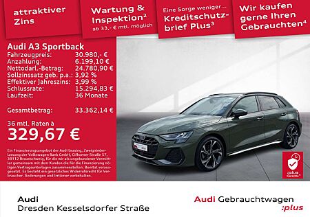 Audi A3 30 TFSI S-Line Navi LED Kamera GRA