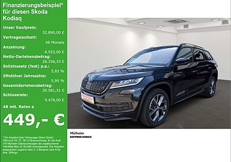 Skoda Kodiaq 2.0 TDI DSG 4X4 PANO KAMERA SHZ Sportline LEDER LE