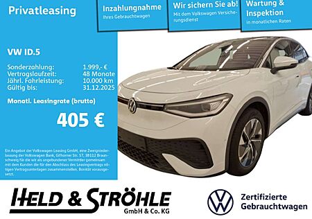 VW ID.5 Volkswagen Pro 210 kW IQ-LED WÄPU PANO AHK KAM ACC DAB
