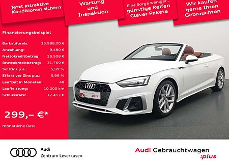 Audi A5 Cabrio 35 S line LEDER BRAUN KAM SHZ LED