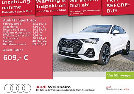 Audi Q3 40 TFSI quattro S line Matrix LED K