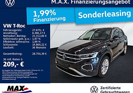 VW T-Roc Volkswagen 1.5 TSI DSG STYLE LED+NAVI+AHK+ACC+APP