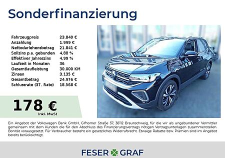 VW T-Cross Volkswagen Style 1.0 TSI 85 kW DSG IQ.Light Kamera