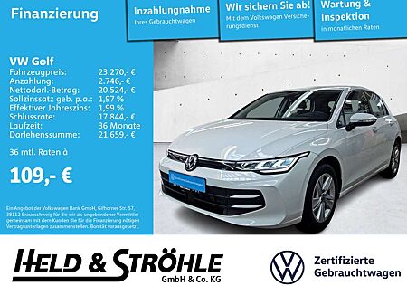 VW Golf Volkswagen 8 Life 1.5 TSI LED NAV HEAD-UP PDC SHZ APP