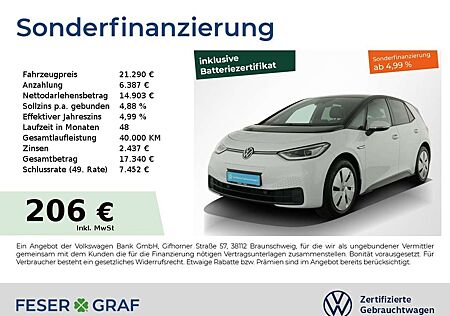 VW ID.3 Volkswagen Pro Performance Business MATRIX KAMERA NAVI