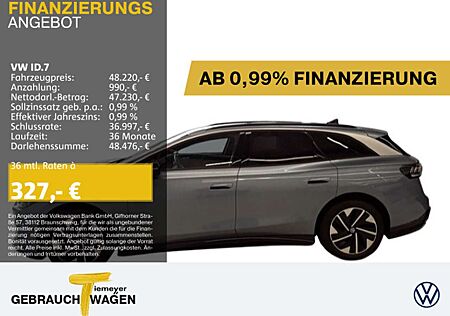 VW ID.7 Volkswagen Tourer PRO 286PS WÄRMEPUMPE IQ.LIGHT AHK KA