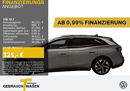 VW ID.7 Volkswagen Tourer PRO 286PS WÄRMEPUMPE IQ.LIGHT AHK KA