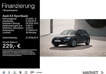 Audi A3 30 TFSI*Navi*Alu*Einparkhilfe*Virtu