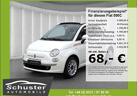 Fiat 500C Cabrio Lounge 1.2*AHK Klima PDC Bluetoo Alu