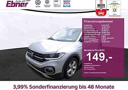VW T-Cross Volkswagen STYLE 110PS TSI DSG ACC+KAMERA+LED+NAVI+APP+SITZHZ