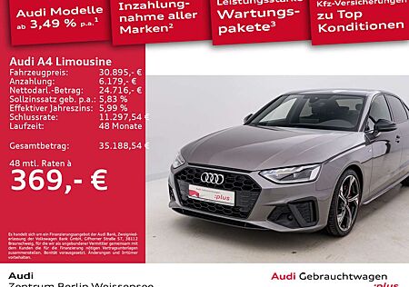 Audi A4 40 TFSI S-TRO*S-LINE*AHK*NAV*RFK***