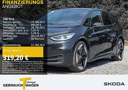 VW ID.3 Volkswagen PRO PERFORMANCE KAMERA HuD PANO GJR