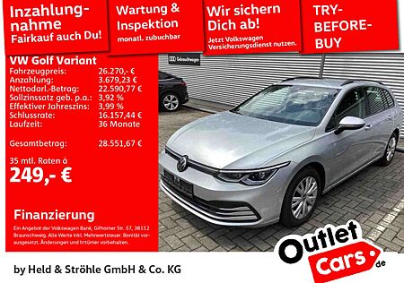 VW Golf Variant Volkswagen Life 1.5 eTSI DSG AHK LED NAV PDC