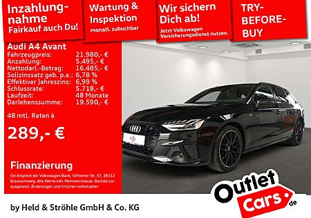 Audi A4 S-Line Black 35 TDI AHK LED NAVI RFK VC