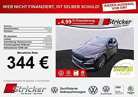 Skoda Enyaq gebraucht kaufen Skoda Enyaq IV60 Sportline 344,-ohne Anzahlung Pano Wärmepump
