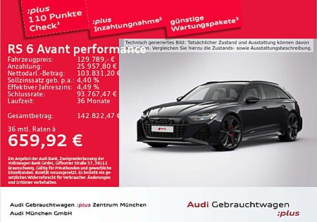 Audi RS6 Avant performance Pano/Laser/StdHzg/AHK