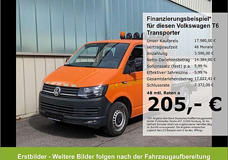 VW T6 Transporter Volkswagen Pritsche DoKa LR*AHK StndHzg 6Sit