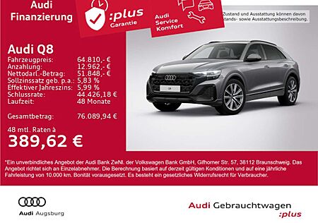 Audi Q8 gebraucht kaufen Audi Q8 45 TDI qu. Opt.schwarz*LUFT*MATRIX*AHK*8-fach
