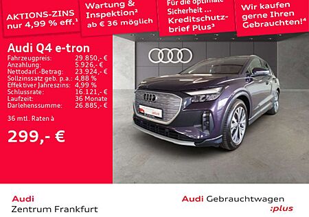 Audi Q4 e-tron advanced LED Navi Tempomat Sonos DAB P