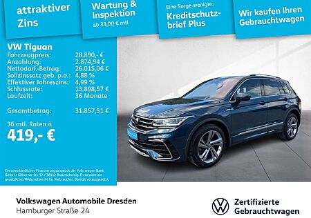 VW Tiguan Volkswagen R-Line 1.5 TSI DSG IQ KAM AID TRAVEL