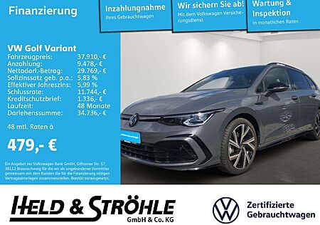 VW Golf Variant Volkswagen 2.0 TSI R-Line Black NP=59.246 Euro