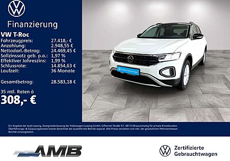 VW T-Roc Volkswagen Life 2.0 TDI AHK/LED/Nav/Standhzg/02.29Gar