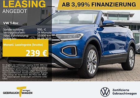 VW T-Roc Volkswagen Cabrio 1.0 TSI STYLE LED KAMERA WINTERPAKE