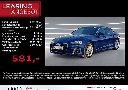 Audi A5 Sportback 40 TDI 2x S line NAVI AHK ACC virt.