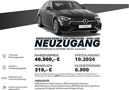 Mercedes-Benz C 200 AMG-LINE/MBUX/KAMRA/LED-H