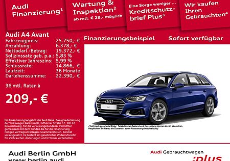 Audi A4 Advanced 35 TFSI S tr. PDC NAVI LED RFK