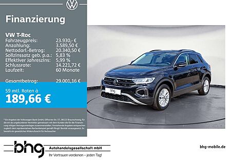 VW T-Roc Volkswagen 1.0 TSI OPF Life Navi connect Winterpaket