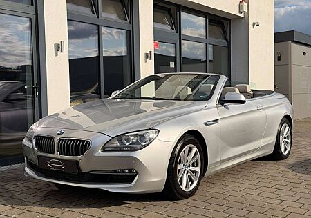 BMW 640 i F12 Cabrio /1.HAND/LEDER/MOTOR KLACKERT