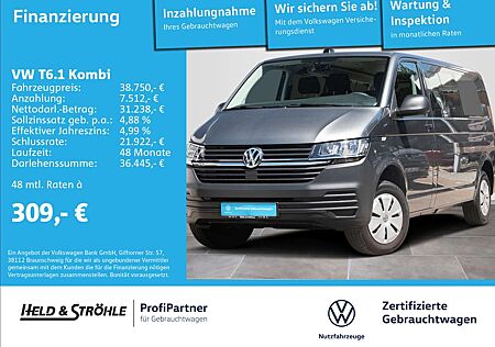 VW T6 Transporter Volkswagen T6.1 Kombi 2.0 TDI LR 9-SITZER NAV PDC AHK