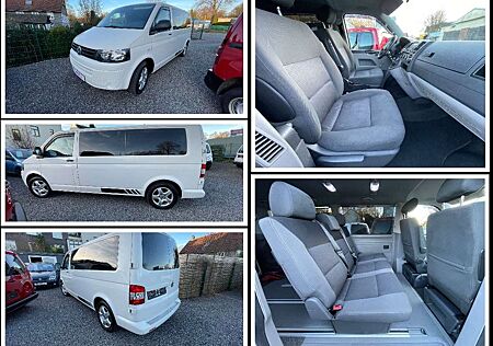 VW T5 Transporter Volkswagen 2.0 TDI Kombi lang 5-Sitze m. KLIMA...TÜV NEU!