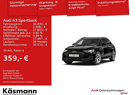 Audi A3 30TFSI HUD SONOS NAV SPORTSITZe