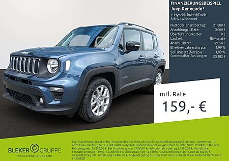 Jeep Renegade e-Hybrid Limited/Dach-Schwa./Assistent