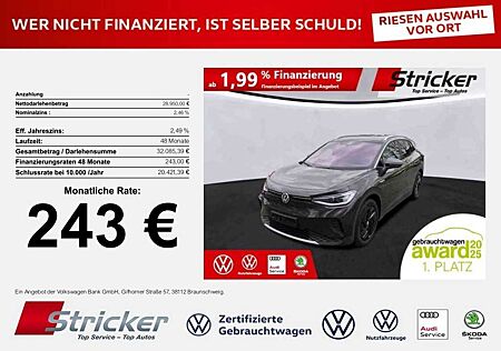 VW ID.4 Volkswagen Max 150/77 243,-ohne Anzahlung Top-Sport IQ.Light