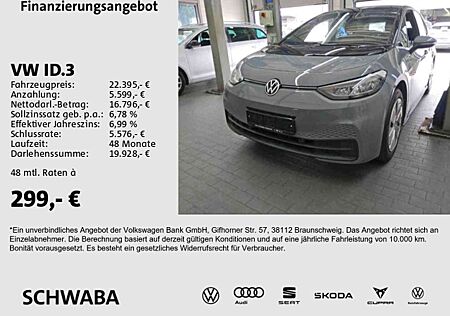 VW ID.3 Volkswagen Pure Perf. 55 kWh Wärmepumpe*LED*NAVI*8fach