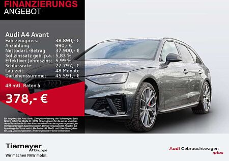 Audi A4 40 TFSI Q 2x S LINE LM19 KAMERA NAVI+ V
