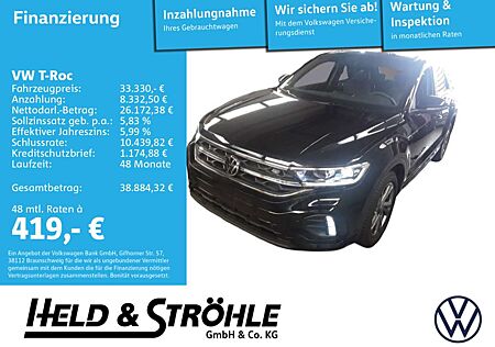 VW T-Roc Volkswagen R-LINE 1.5 TSI DSG LED+ NAV PARKLENK PANO
