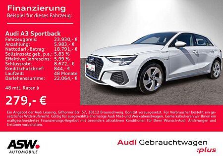 Audi A3 S line 40TFSI e Stroni LED Navi RFK