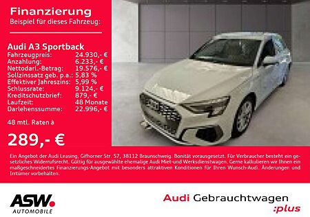 Audi A3 S line 40TFSI e Stroni LED Navi RFK