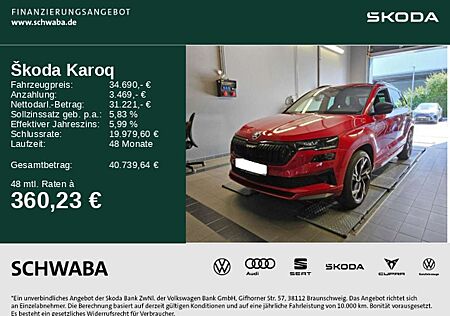 Skoda Karoq Sportline 2.0 TSI DSG PANO*AHK*ACC*KAM*19"