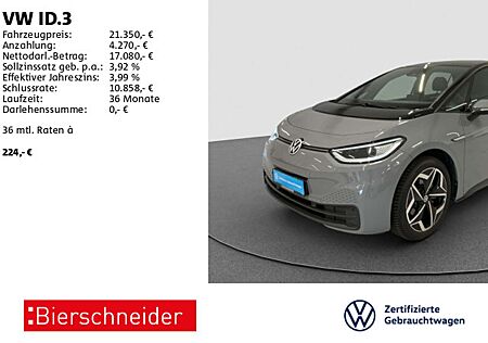 VW ID.3 Volkswagen Pure Perf 19 PANO MATRIX SHZ