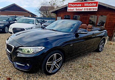 BMW 220 i Cabrio Sport Line Leder TOP!