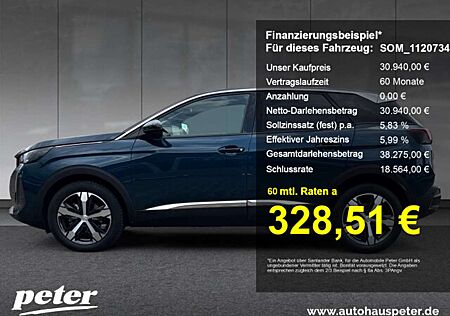 Peugeot 3008 Allure Pack BHDi 130 +Kamera+SHZ+Navi+LED+