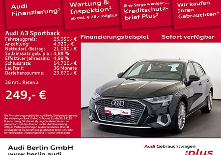 Audi A3 40 TFSI e Advanced S tr. LED RFK NA